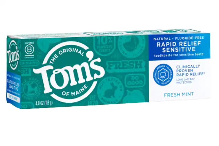 Tom’s of Maine Fluoride-Free Rapid Relief Sensitive Toothpaste