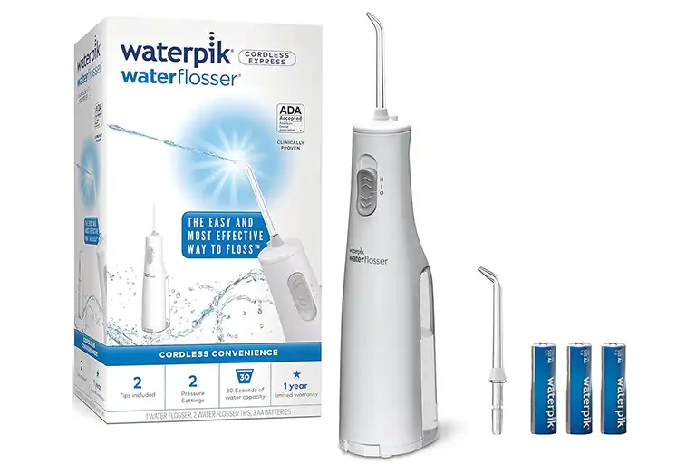 Waterpik Cordless Express Battery Operated for teeth cleaning and braces